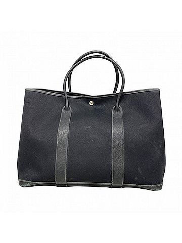 Hermès Hermes Garden GM Tote Bag, Toile Officier, Black, ?I stamp, Men's/Women's (view 1)