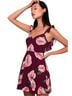 Lulus 100% Polyester Floral Red Purple Casual Dress Size M - photo 1
