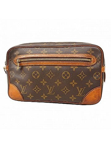 Louis Vuitton Louis Vuitton Monogram Marly Dragonne GM Clutch Bag M51825 Brown Men's (view 1)