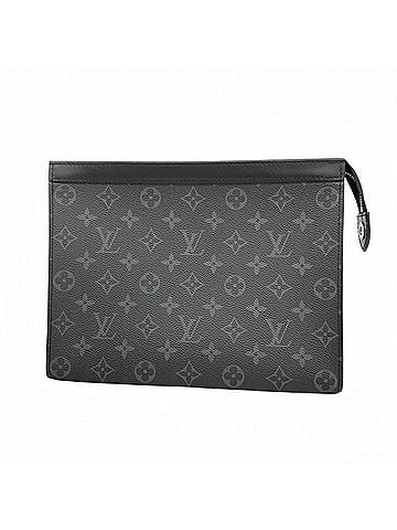 Louis Vuitton Louis Vuitton Monogram Eclipse Pochette Voyage MM Clutch Bag M61692 Black Men's (view 1)