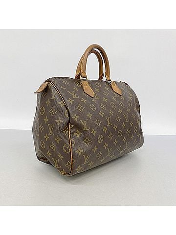 Louis Vuitton Louis Vuitton Monogram Speedy 30 Handbag M41108 Brown Women's (view 2)