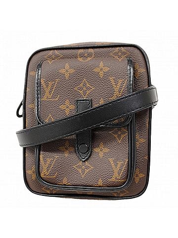 Louis Vuitton Louis Vuitton Monogram Macassar Christopher Wearable Wallet M69404 Brown Men's Shoulder Bag (view 1)