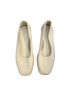 Everlane 100% Leather Solid White Flats Size 7 - photo 2