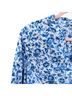 Talbots 100% Cotton Floral Blue White Blouse Size M - photo 11