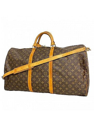 Louis Vuitton Louis Vuitton Bags - Boston Monogram Keepall Bandoulière 60 M41412 Brown Men's & Women's (view 1)
