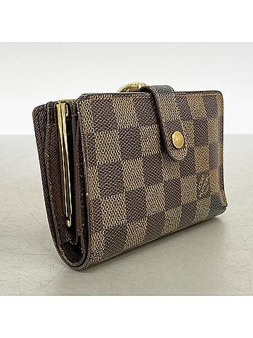 Louis Vuitton Louis Vuitton Damier Portemonnaie Viennois Wallet N61664 Ebene Women's (view 2)