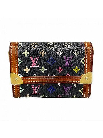 Louis Vuitton Louis Vuitton Wallet/Coin Case Monogram Multicolor Portemonnaie Plat M92656 Noir (Women's) (view 1)