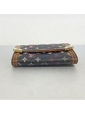 Louis Vuitton Louis Vuitton Wallet/Coin Case Monogram Multicolor Portemonnaie Plat M92656 Noir (Women's) (view 2)