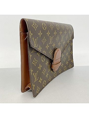 Louis Vuitton Louis Vuitton Monogram Lanérag Clutch Bag M51782 Brown Men's (view 2)