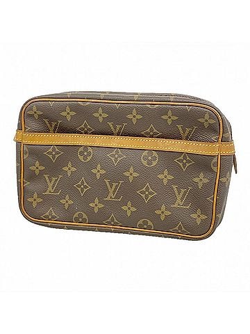 Louis Vuitton Louis Vuitton Monogram Compiegne 23 Clutch Bag M51847 Brown Men's (view 1)