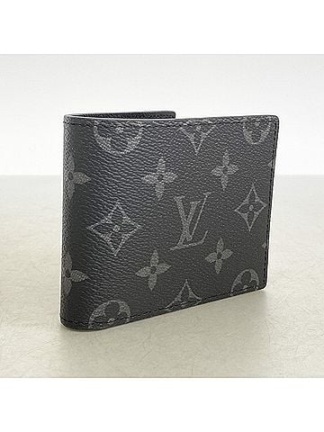 Louis Vuitton Louis Vuitton Monogram Eclipse Portefeuille Slender Wallet M62294 Black Men's (view 2)