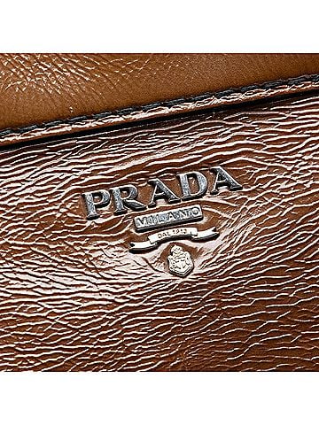 Prada Sfumato Vernice Naplak Frame Satchel (view 2)