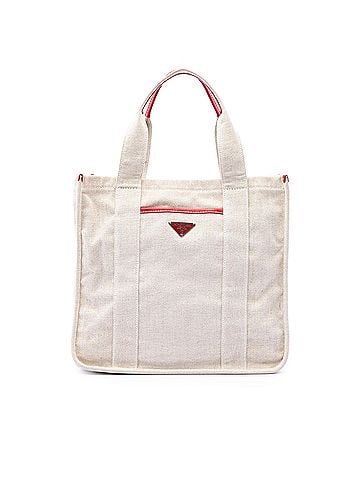 Prada Canvas Canapa Mistolino Shopping Tote (view 1)
