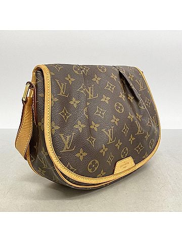 Louis Vuitton Louis Vuitton Monogram Menilmontant PM Shoulder Bag M40474 Brown Women's (view 2)