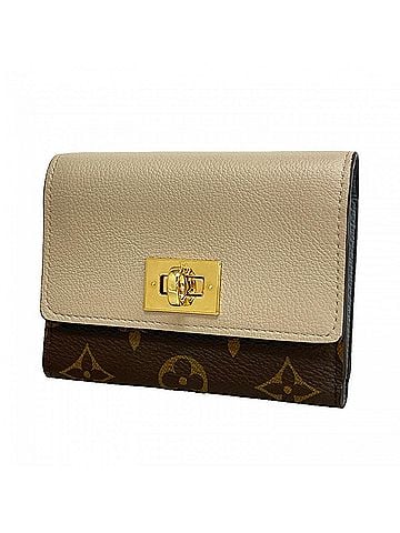 Louis Vuitton Louis Vuitton Tri-fold Wallet Monogram Portefeuille Victorine M82398 Greige Women's (view 1)