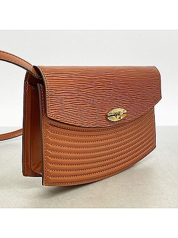 Louis Vuitton Louis Vuitton Epi Leather Shoulder Bag, Prebour, M52563, Kenya Brown, Women's (view 2)