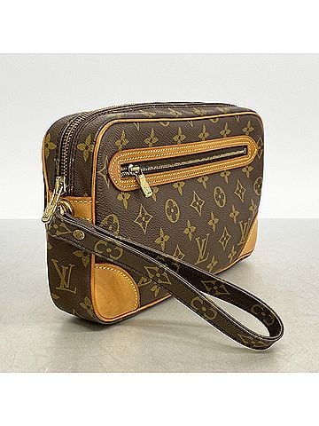 Louis Vuitton Louis Vuitton Monogram Marly Dragonne GM Clutch Bag M51825 Brown Men's (view 2)