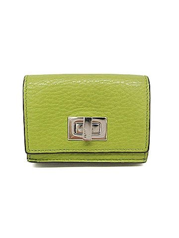 Fendi Fendi Peekaboo 8M0426 Women's Leather Wallet (tri-fold) Light Green (view 1)