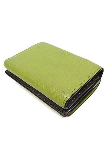 Fendi Fendi Peekaboo 8M0426 Women's Leather Wallet (tri-fold) Light Green (view 2)
