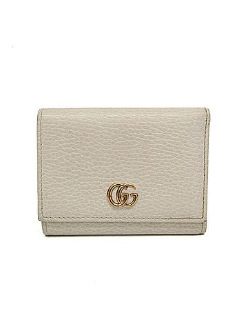 Gucci Gucci GG Marmont 474746 Women's Leather Wallet (tri-fold) Off-white (view 1)