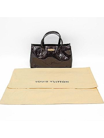 Louis Vuitton Louis Vuitton Monogram Vernis Wilshire PM M93641 Women's Handbag Amarante (view 2)