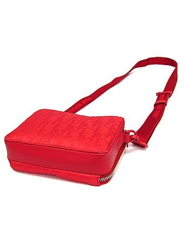 Christian Dior Christian Dior ERL Collaboration Mirage Women's Nylon,Leather Shoulder Bag Red Color (view 2)