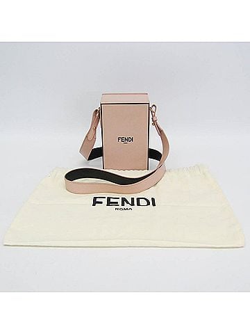 Fendi Fendi Box 8BT339 Women's Leather Shoulder Bag Pink (view 2)