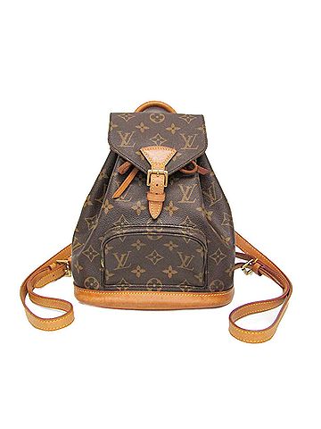 Louis Vuitton Louis Vuitton Monogram Mini Monsuri M51137 Women's Backpack Brown (view 1)