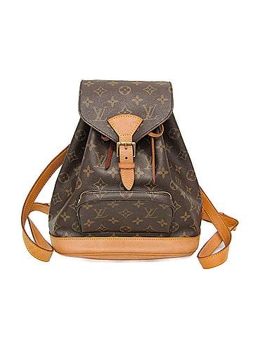 Louis Vuitton Louis Vuitton Monogram Montsouris MM M51136 Women's Backpack Brown (view 1)