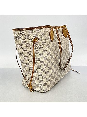 Louis Vuitton Louis Vuitton Damier Azur Neverfull MM Tote Bag N51107 White Women's (view 2)