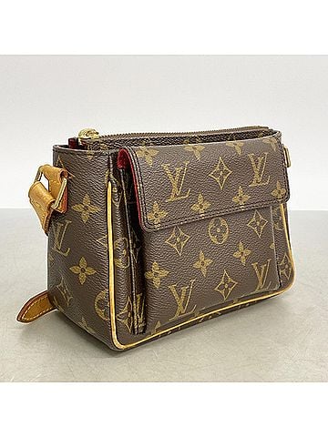 Louis Vuitton Louis Vuitton Monogram Vivacite PM Shoulder Bag M51165 Brown Women's (view 2)