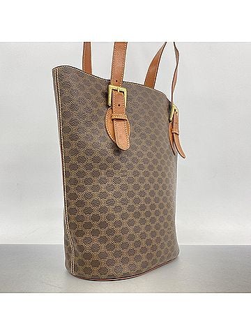 Céline Celine Macadam Tote Bag, Brown, Women's (view 2)