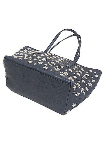 Jimmy Choo Jimmy Choo Sasha S Star Studs Women's Leather Tote Bag Navy (view 2)