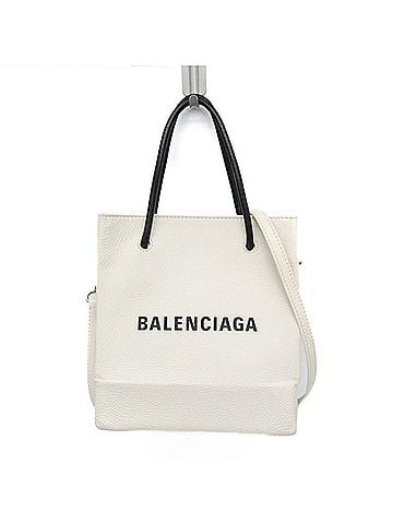 Balenciaga Balenciaga Everyday Shopping Tote XXS 528655 Women's Leather Shoulder Bag,Tote Bag White (view 1)