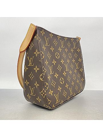 Louis Vuitton Louis Vuitton Monogram Looping MM Shoulder Bag M51146 Brown Women's (view 2)