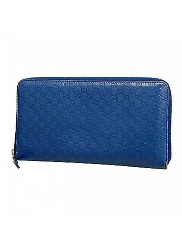 Gucci Gucci long wallet, Microguccissima, 233194, leather, blue, men's and women's. (view 1)