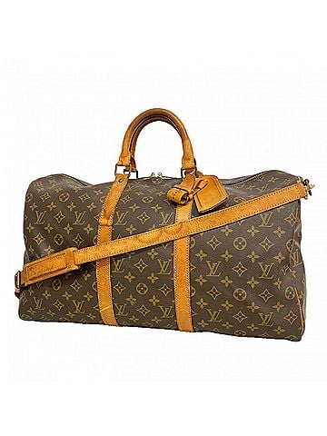 Louis Vuitton Louis Vuitton Bags - Boston Monogram Keepall Bandoulière 50 M41416 Brown Men's & Women's (view 1)
