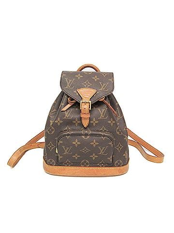 Louis Vuitton Louis Vuitton Monogram Mini Monsuri M51137 Women's Backpack Brown (view 1)