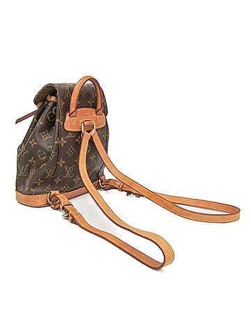 Louis Vuitton Louis Vuitton Monogram Mini Monsuri M51137 Women's Backpack Brown (view 2)