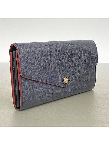 Louis Vuitton Louis Vuitton Monogram Empreinte Portefeuille Sarah Long Wallet M62125 Marine Rouge (Women's) (view 2)