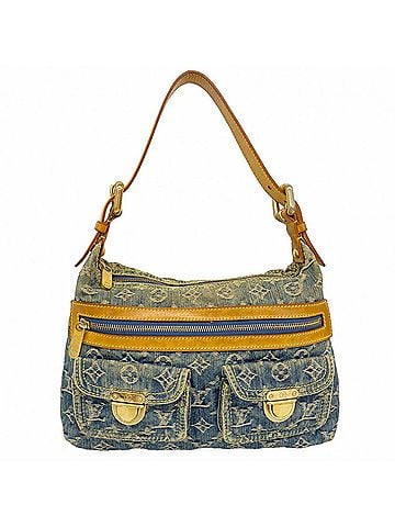 Louis Vuitton Louis Vuitton Monogram Denim Baggy PM Shoulder Bag M95049 Blue Women's (view 1)