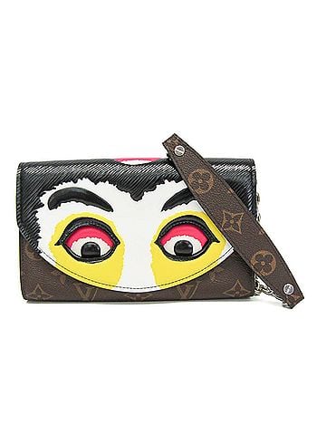 Louis Vuitton Louis Vuitton Monogram Epi Pochette Kabuki Mask M43532 Men,Women Shoulder Bag Black,Brown,White (view 1)