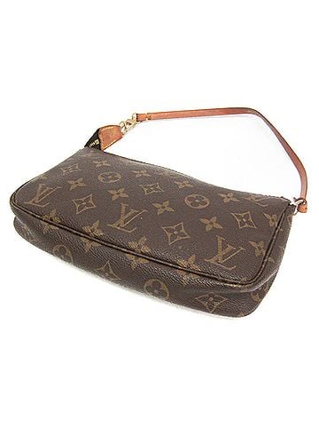 Louis Vuitton Louis Vuitton Monogram Pochette Accessoires M51980 Women's Handbag Brown (view 2)