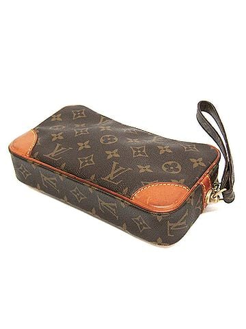Louis Vuitton Louis Vuitton Monogram Marly Dragonne PM M51827 Men,Women Clutch Bag Brown (view 2)