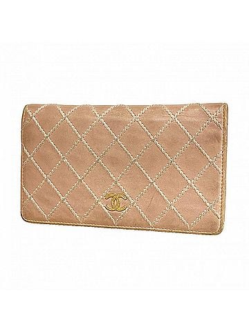 Chanel Chanel Long Wallet, Wild Stitch, Lambskin, Pink Champagne, Women's (view 1)