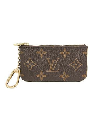 Louis Vuitton Louis Vuitton Monogram Key Pouch M62650 Men,Women Monogram Coin Purse/coin Case Brown (view 1)