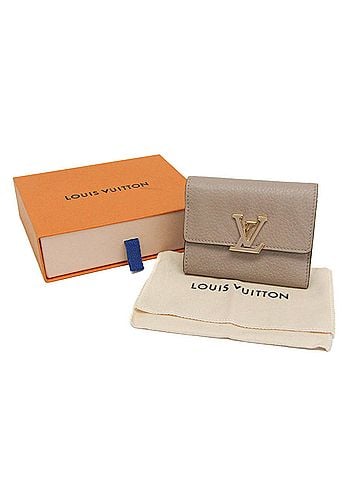 Louis Vuitton Louis Vuitton Taurillon Capucines XS Wallet M68747 Women's  Calf Leather Wallet (tri-fold) Galle,Light Beige (view 2)