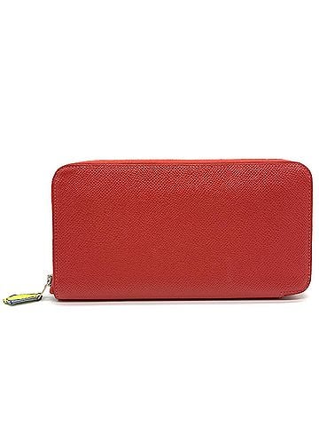 Hermès Hermes Azap Long Silk In Red Leather Wallet (view 1)