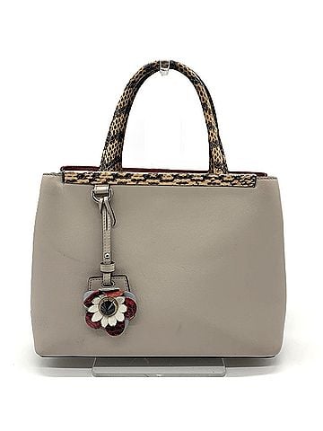 Fendi Fendi Petite 2Jours Handbag Shoulder Bag Beige Leather Women's 8BH253 FENDI (view 1)