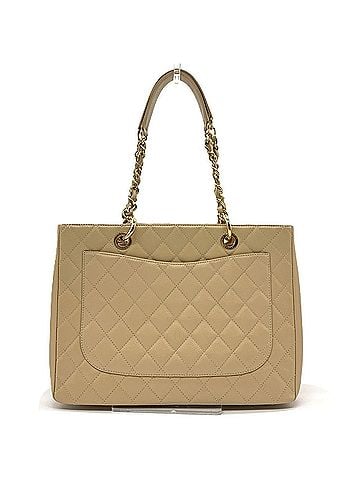 Chanel Chanel Grand Tote GST Caviar Skin Beige Gold Bag A50995 CHANEL (view 2)